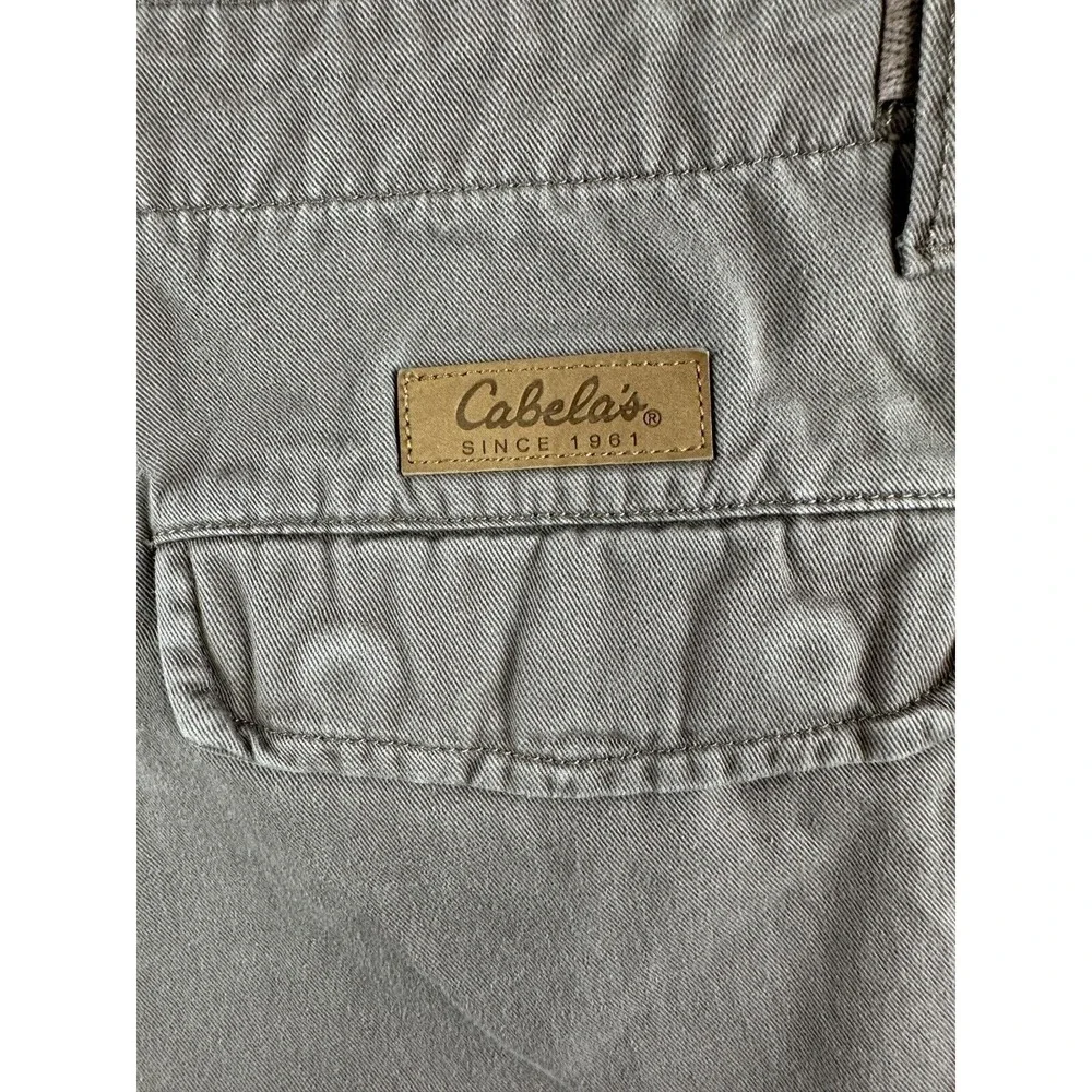 Cabela's Cargo Shorts Mens 34 Brown Outdoors Heavyweight Cotton Twill Gorpcore
